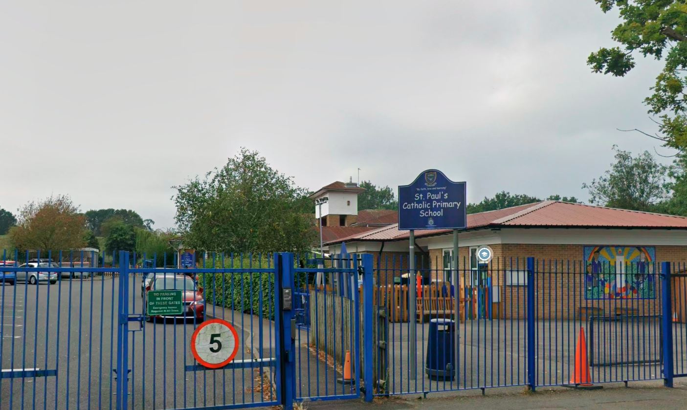 St. Pauls Catholic Primary School where I went upon arriving in England